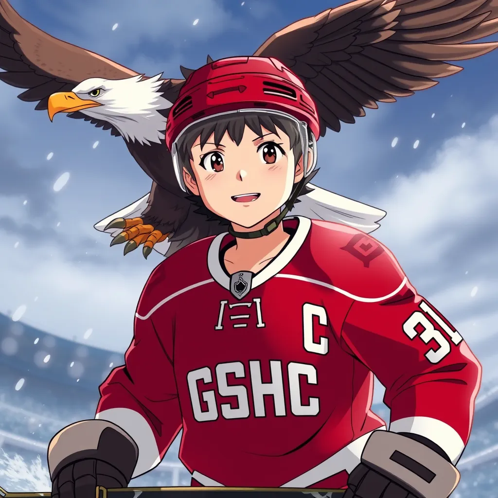 Aiglons Joueur avec aigle